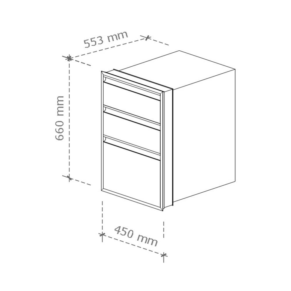 ตู้ลิ้นชัก STARMARK MAXII 45x66 ซม. สี TITANIUM GREY