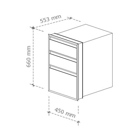 ตู้ลิ้นชัก STARMARK MAXII 45x66 ซม. สี TITANIUM GREY_5