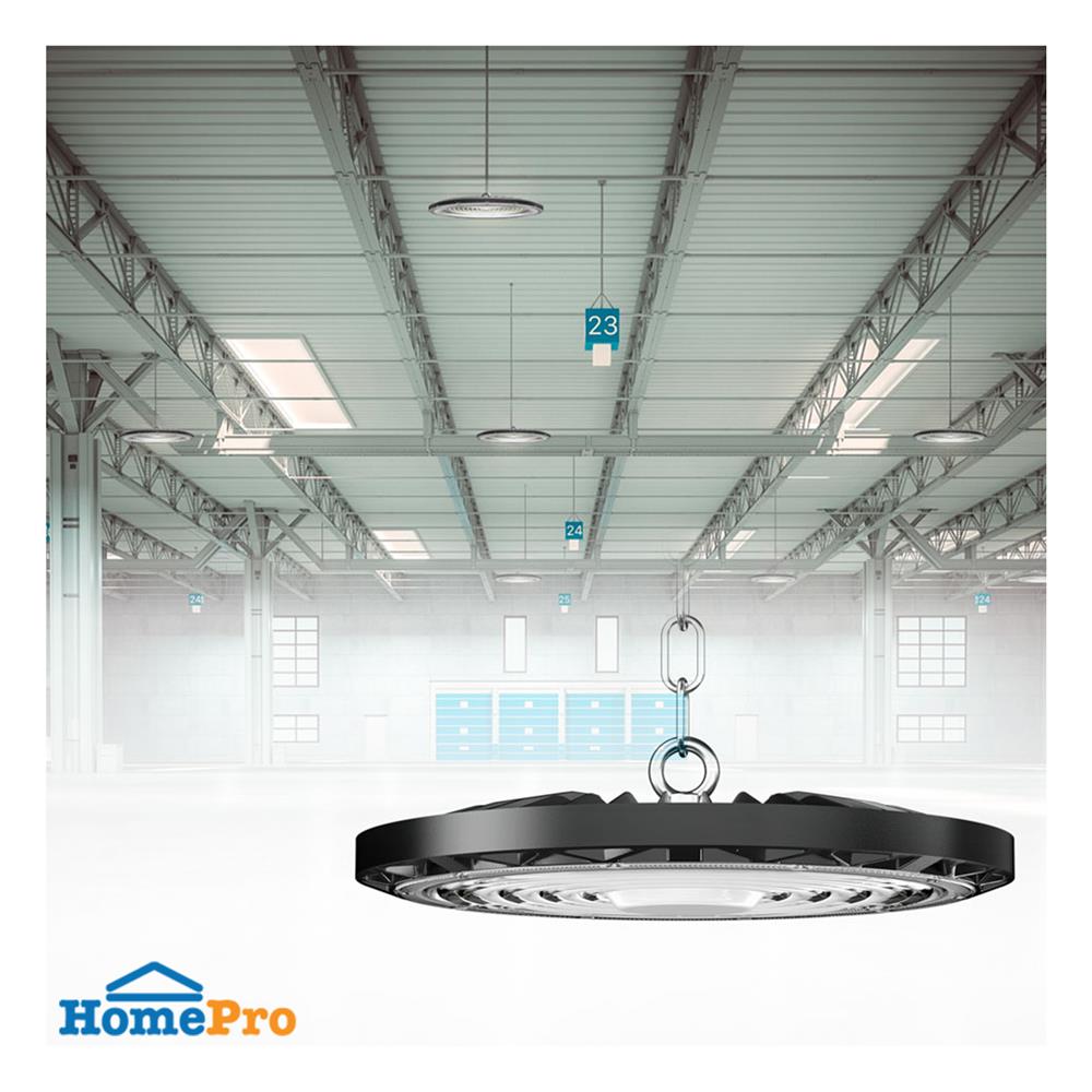 โคมไฮเบย์ LED BEC LEOPARD 100 วัตต์ DAYLIGHT สีดำ