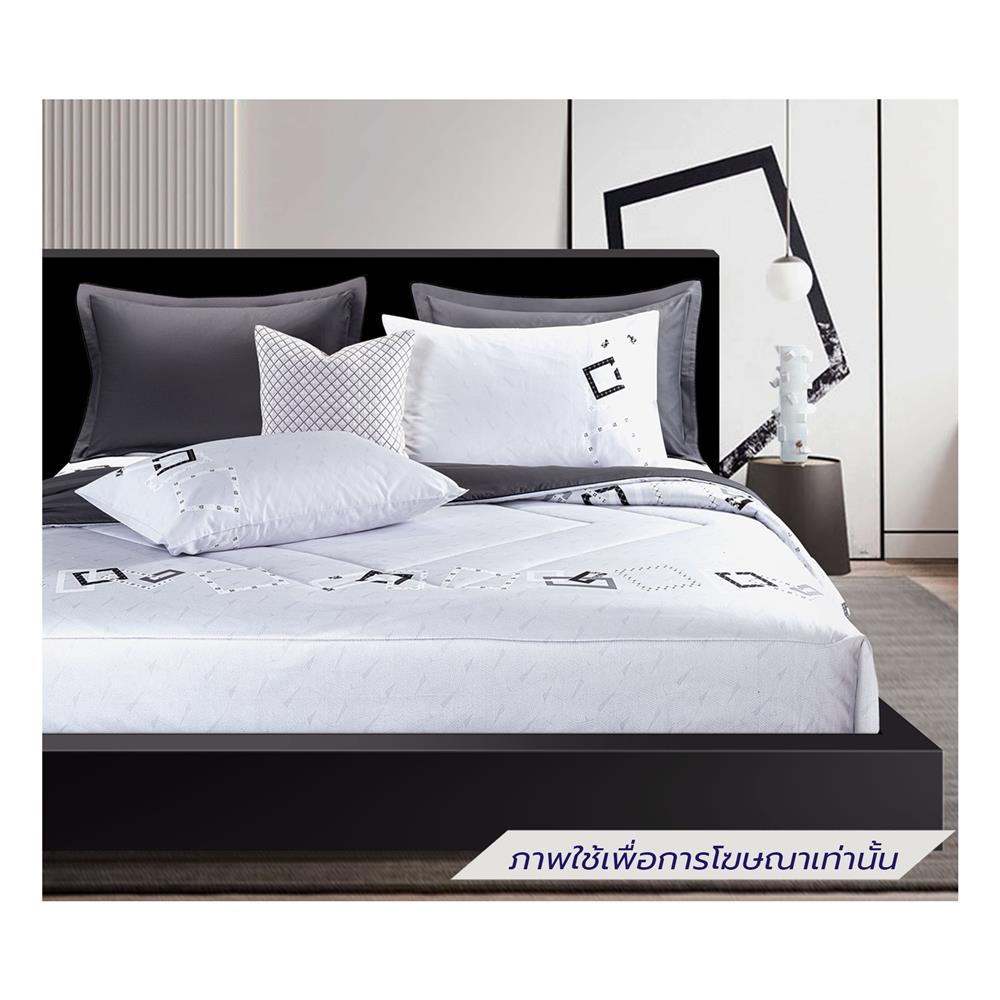 ชุดผ้าปูที่นอน 6 ฟุต (ชุด 6 ชิ้น) SANTAS COTTON USA BLOSSOM GRID LK