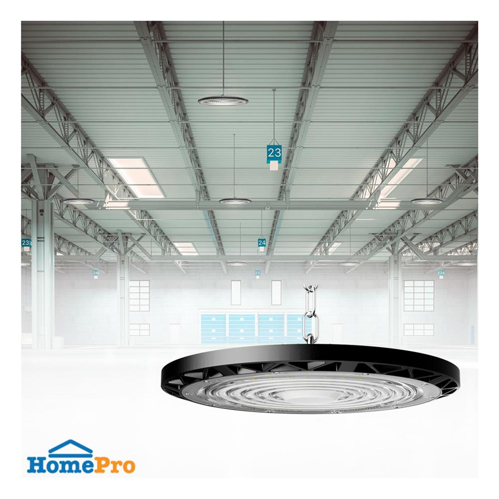 โคมไฮเบย์ LED BEC LEOPARD 150 วัตต์ DAYLIGHT สีดำ