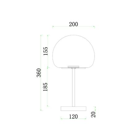 ไฟตั้งโต๊ะ LED CARINI T249147 5 วัตต์ DAYLIGHT/COOL WHITE/WARM WHITE สีเทา/ดำ_5