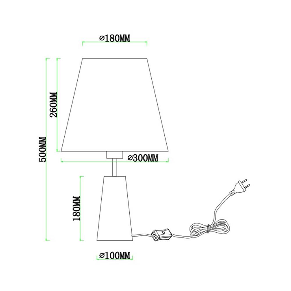 ไฟตั้งโต๊ะ CARINI T220970 สีขาว/ลายไม้