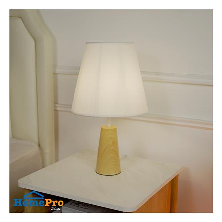 ไฟตั้งโต๊ะ CARINI T220970 สีขาว/ลายไม้_3