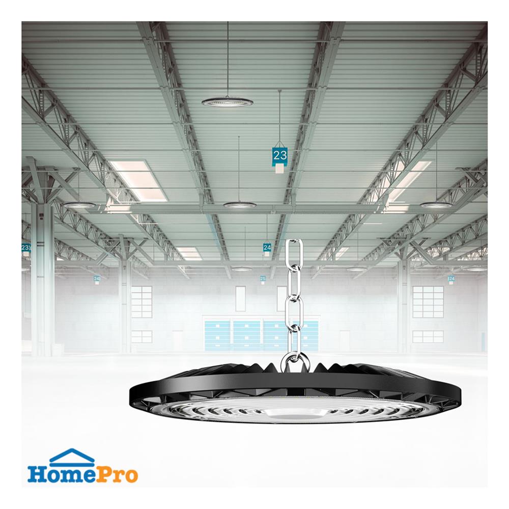 โคมไฮเบย์ LED LEOPARD BEC 200 วัตต์ DAYLIGHT สีดำ