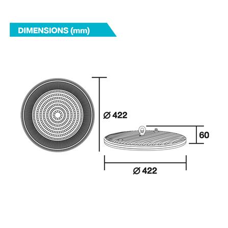 โคมไฮเบย์ LED BEC LEOPARD 400 วัตต์ DAYLIGHT สีดำ_5