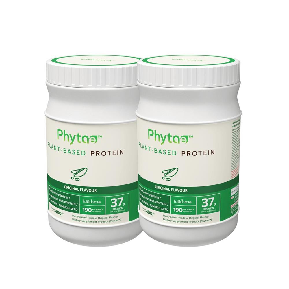 ผลิตภัณฑ์เสริมอาหาร PHYTAE PLANT BASED PROTEIN ANTI-AGING รส ORIGINAL 400 ก. (2 กระป๋อง)