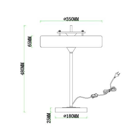ไฟตั้งโต๊ะ CARINI T324925BK สีดำ/ทอง_5