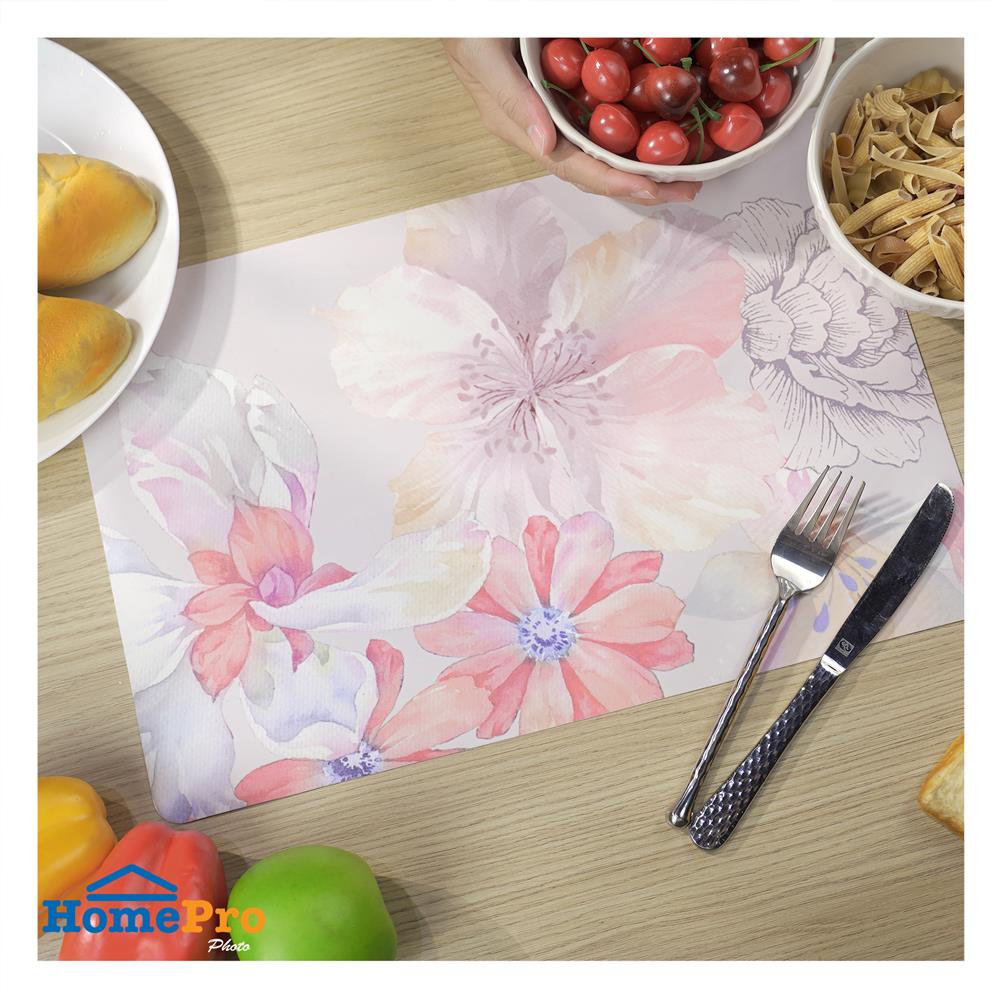 แผ่นรองจาน EVA KECH HIBICUS สีขาว