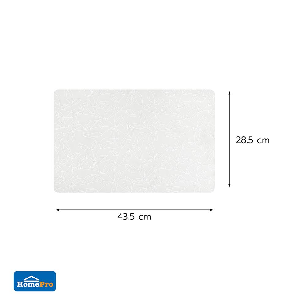 แผ่นรองจานซิลิโคน KECH LINER FLOWER สีขาว