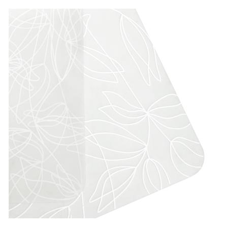 แผ่นรองจานซิลิโคน KECH LINER FLOWER สีขาว_2