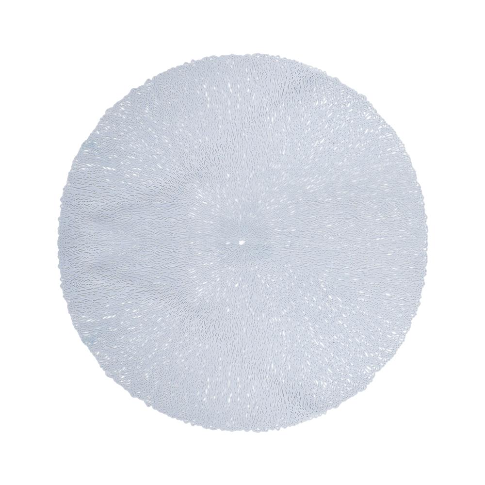 แผ่นรองจาน PVC KECH CORAL สีฟ้า