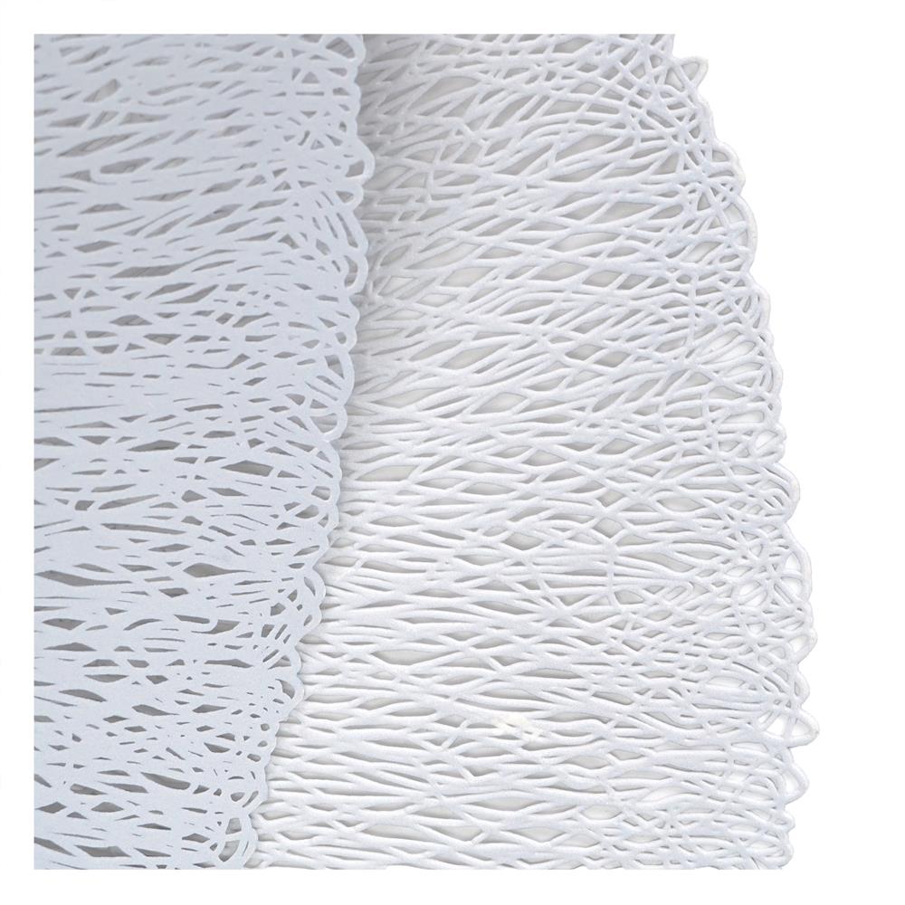 แผ่นรองจาน PVC KECH CORAL สีฟ้า