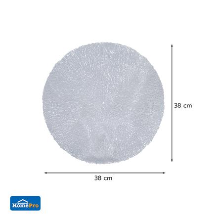 แผ่นรองจาน PVC KECH CORAL สีฟ้า_4