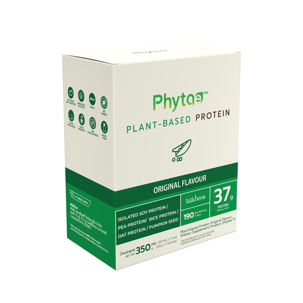 ผลิตภัณฑ์เสริมอาหาร PHYTAE PLANT BASED PROTEIN ANTI-AGING รส ORIGINAL 350 ก. (1 กล่อง)