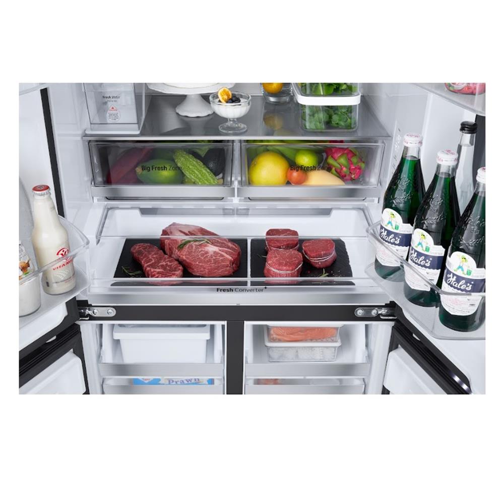 ตู้เย็น MULTI DOOR LG GV-K25FFGEB.ABMPLMT 21.6 คิว กระจกดำ