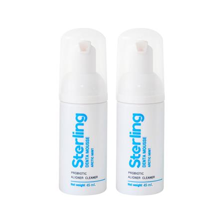 มูสทำความสะอาดอุปกรณ์จัดฟัน STERLING 45 มล. กลิ่นมิ้นท์ (2 ขวด)_0