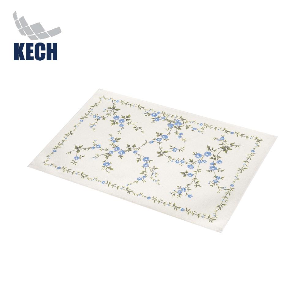 แผ่นรองจานผ้า KECH IRIS สีฟ้า