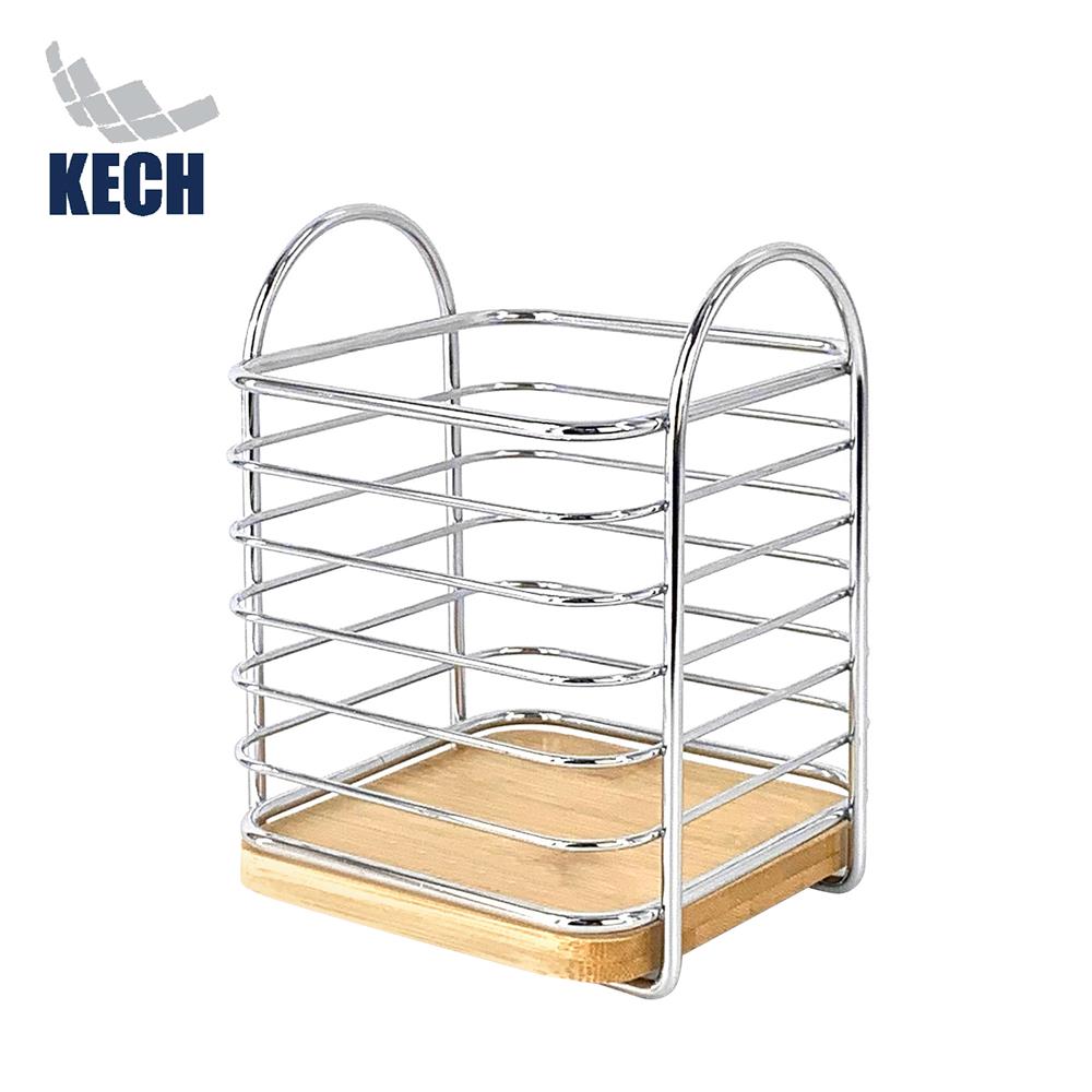 ที่ใส่อุปกรณ์ 1 ช่องเหลี่ยม KECH SILVERY