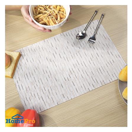 แผ่นรองจาน PVC KECH WOVEN สีน้ำตาล_4