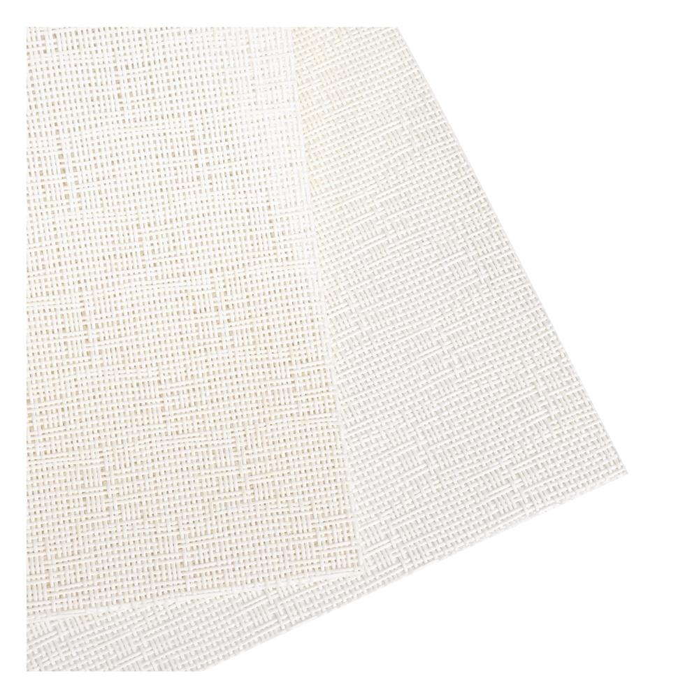 แผ่นรองจาน PVC KECH CROSS สีขาว