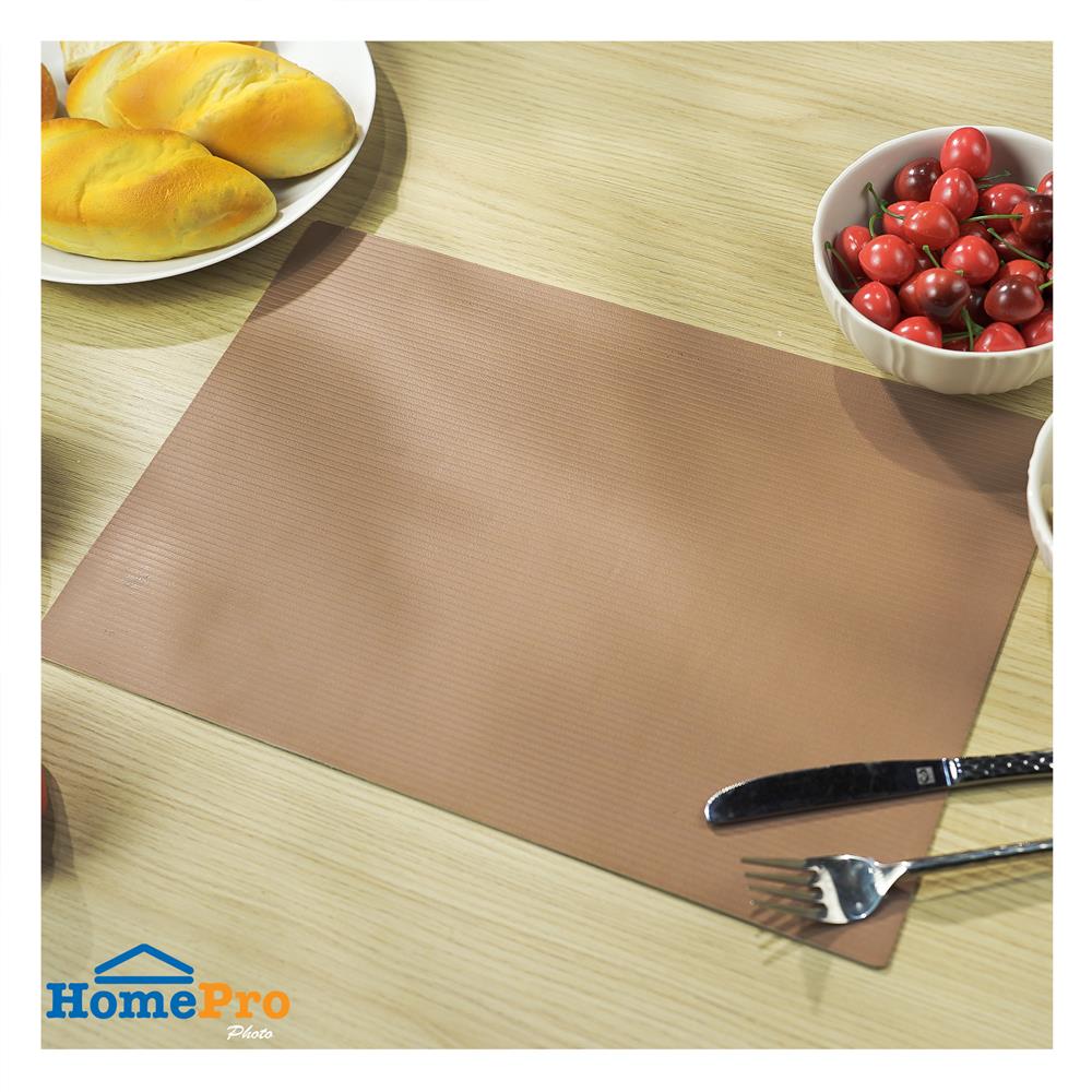 แผ่นรองจาน PU KECH LOOKIE สีน้ำตาล