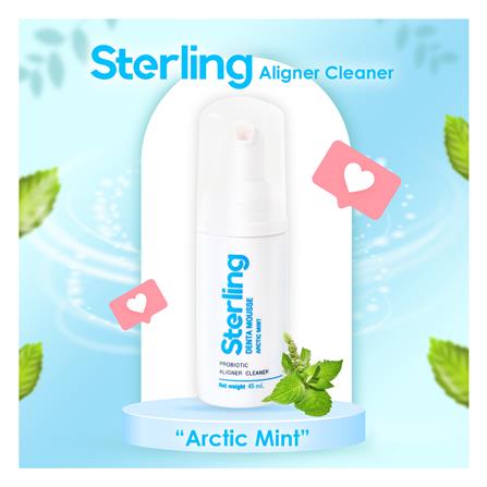 มูสทำความสะอาดอุปกรณ์จัดฟัน STERLING 45 มล. กลิ่นมิ้นท์_1