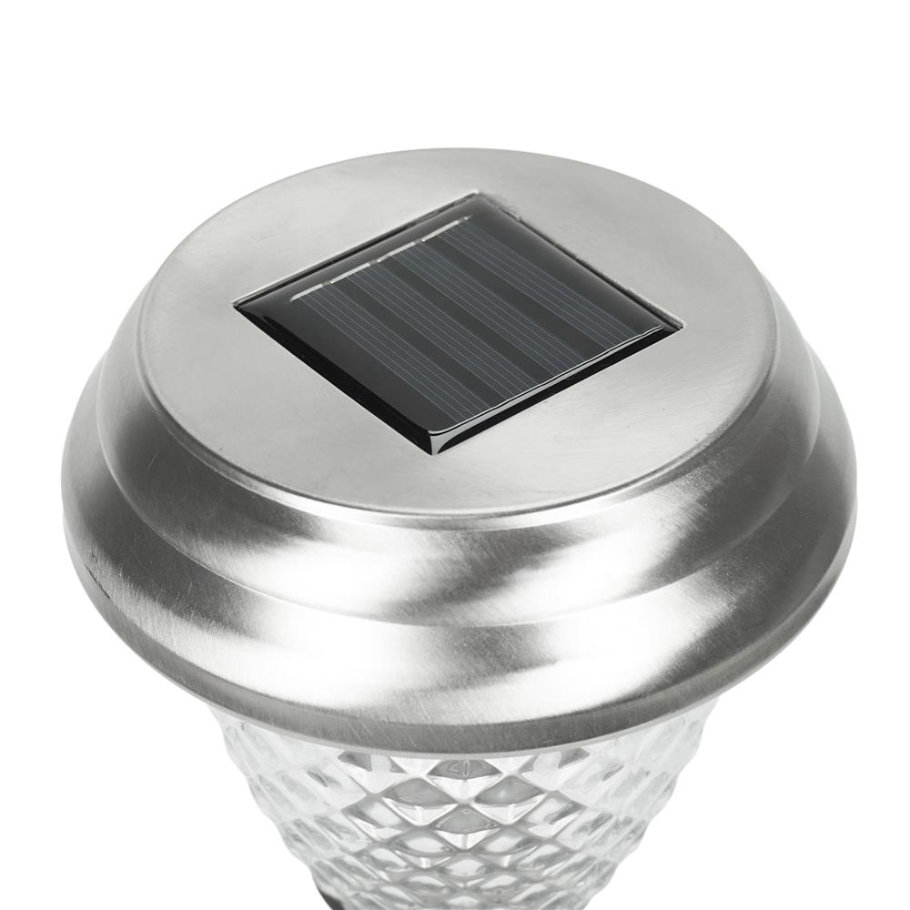 ไฟจัดสวน SOLAR CARINI AR-1201 0.5 วัตต์ WARM WHITE/RGB สีเงิน