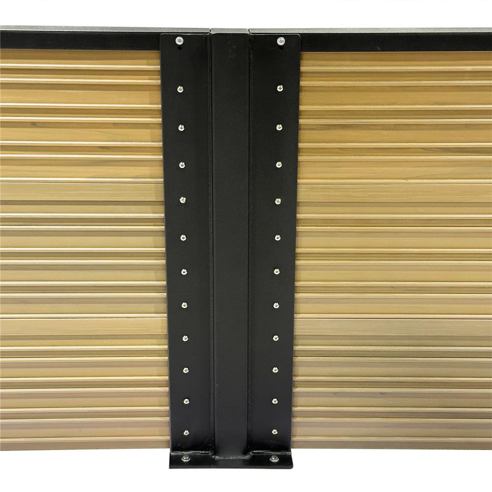 รั้วบังตาทึบ SUNSHIELD F824 SET B 0.8x2.4 ม. สีโอ๊ค