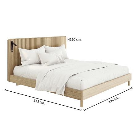 ชุดห้องนอน 6 ฟุต SB FURNITURE VALLEY 59063080 สีน้ำตาล_3