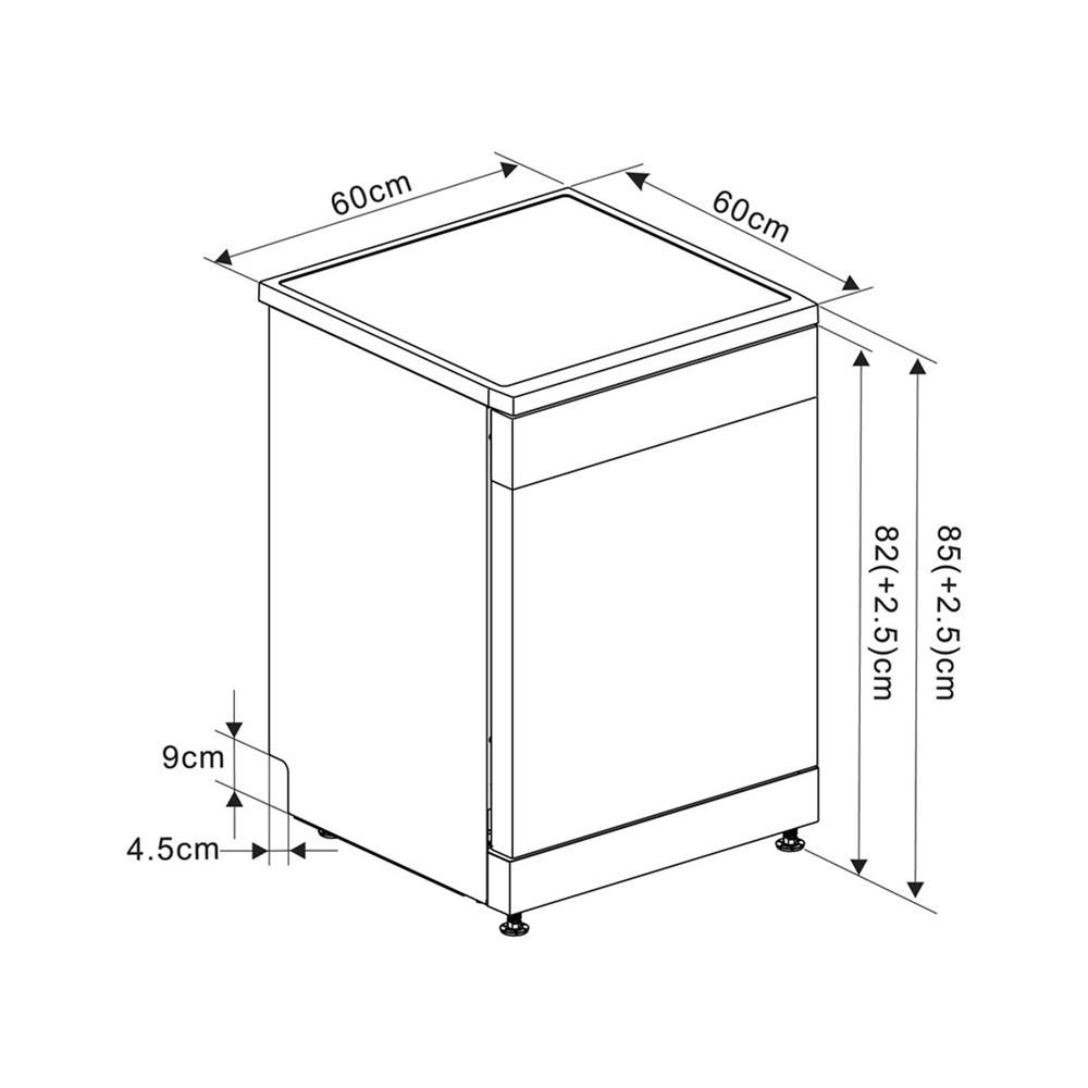 เครื่องล้างจานตั้งพื้น AXIA HYDROLUXE TFT 15B