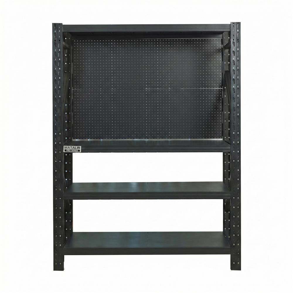 ชั้นเหล็กมีแผง 4 ชั้น MATALL PRO 150x200x60 ซม. สีดำ