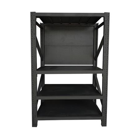 ชั้นเหล็กมีแผง 4 ชั้น MATALL PRO 150x200x60 ซม. สีดำ_0