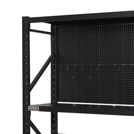 ชั้นเหล็กมีแผง 4 ชั้น MATALL PRO 150x200x60 ซม. สีดำ_2