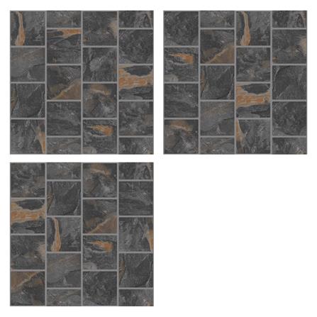 กระเบื้องพื้น 16x16 นิ้ว DURAGRES โรมาโน่ ดำ A 0.96 ตร.ม._1