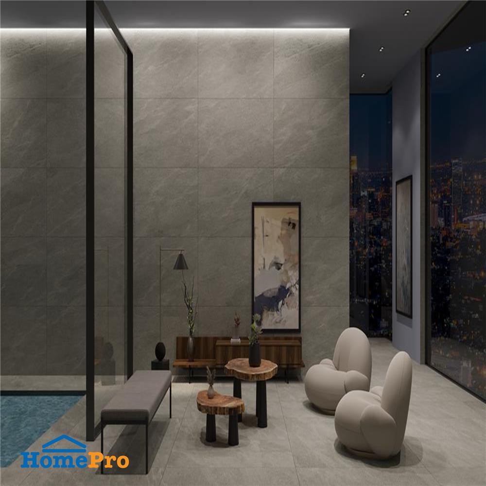 กระเบื้องพื้นพอร์ซเลน 60x120 ซม. COTTO ควอรี่ เทา PM 1.44 ตร.ม.