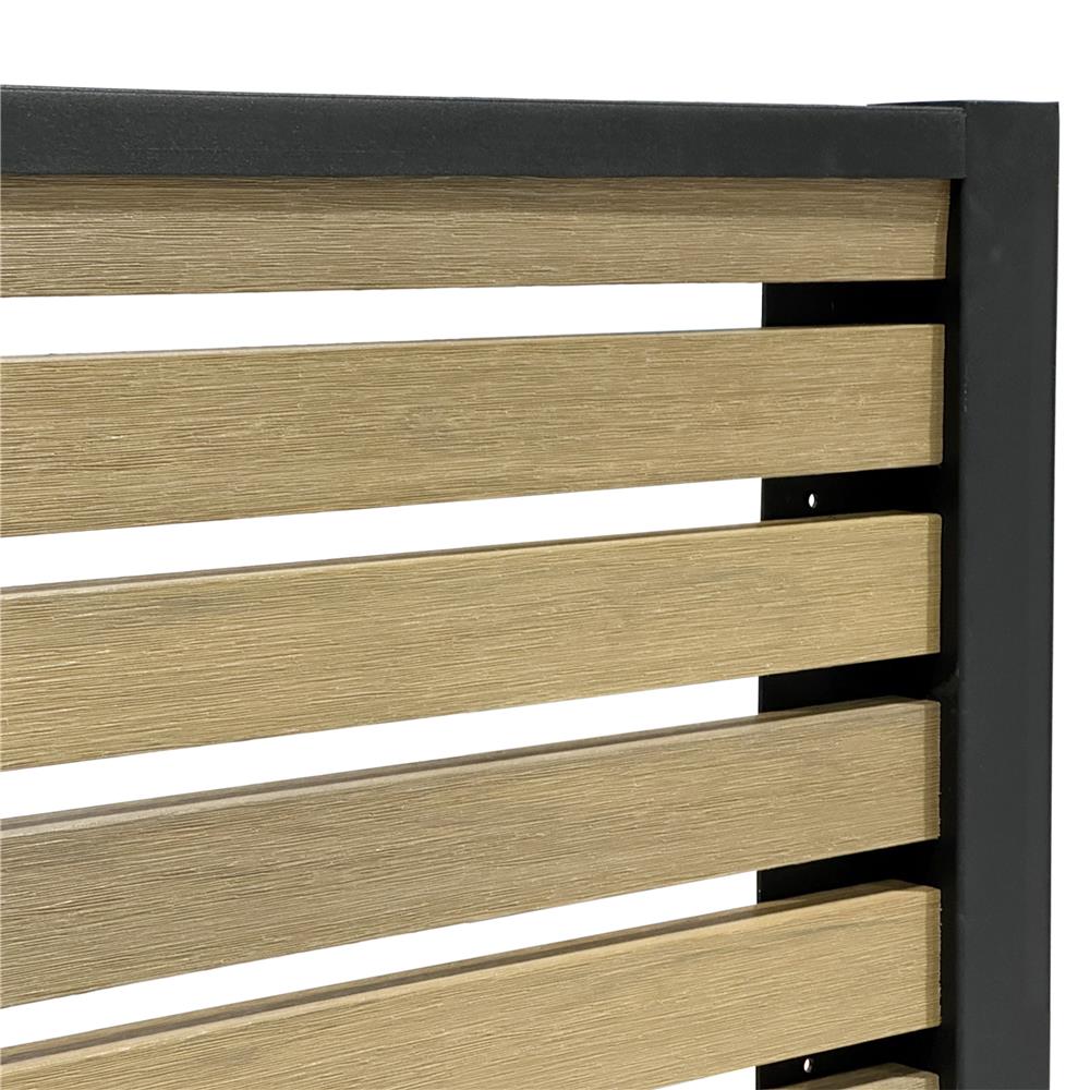 รั้วบังตาโปร่ง SUNSHIELD S124 SET B 1.0x2.4 ม. สีโอ๊ค