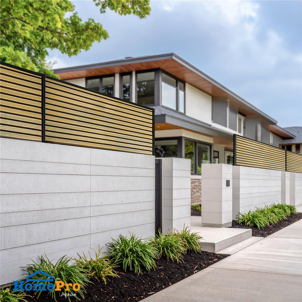 รั้วบังตาทึบ SUNSHIELD F830 SET B 0.8x3.0 ม. สีโอ๊ค