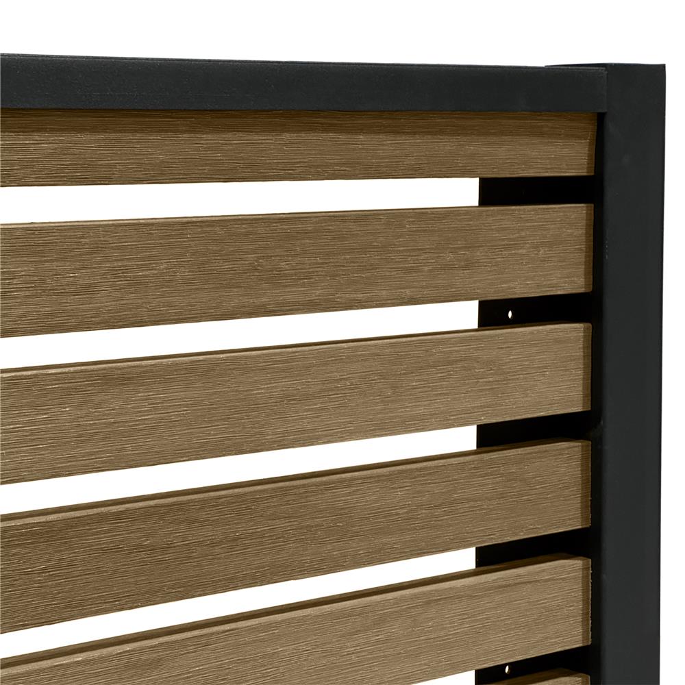 รั้วบังตาโปร่ง SUNSHIELD S130 SET A 1.0x3.0 ม. สีวอลนัท