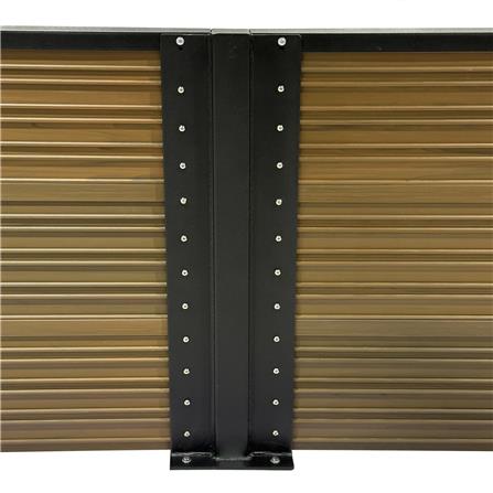 รั้วบังตาทึบ SUNSHIELD F130 SET B 1.0x3.0 ม. สีวอลนัท_4