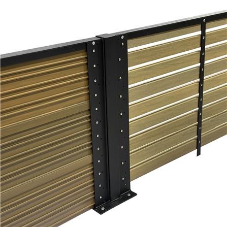 รั้วบังตาโปร่ง SUNSHIELD S830 SET B 0.8x3.0 ม. สีโอ๊ค_2