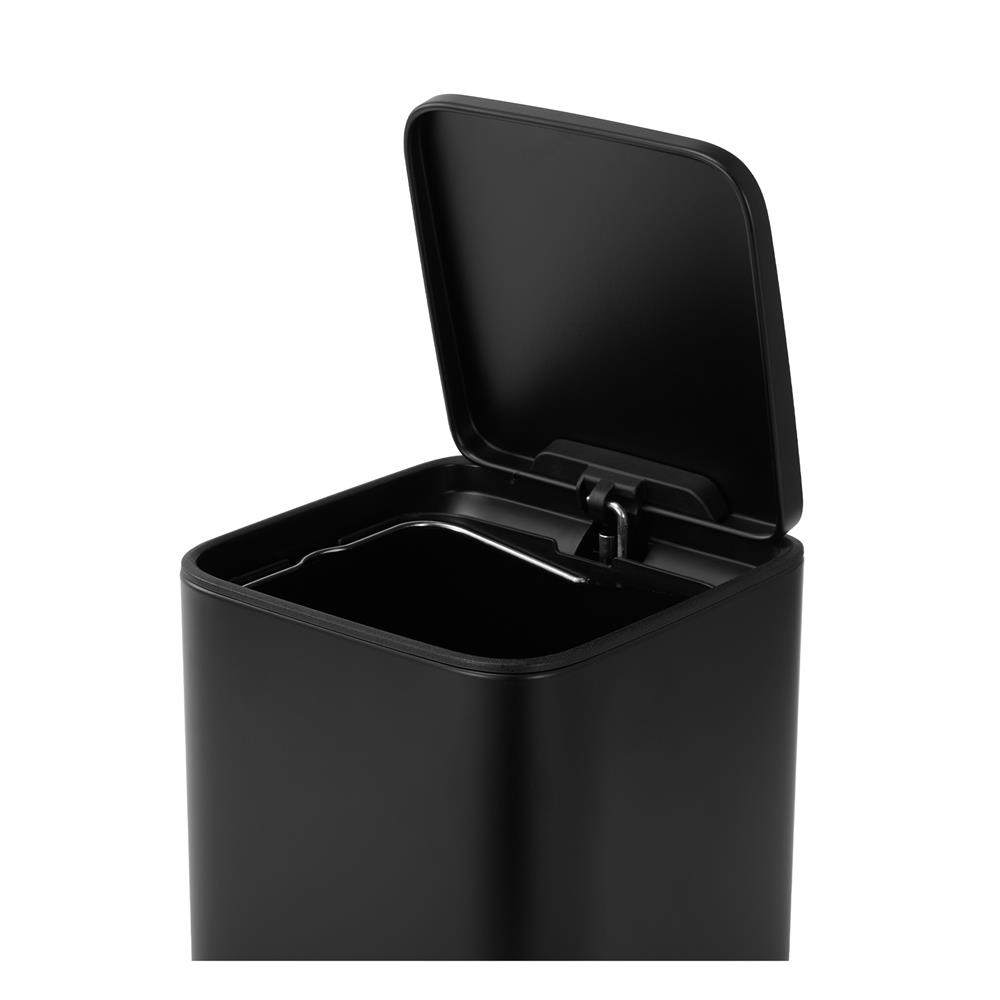 ถังขยะเหยียบเหลี่ยม ACCO VELUXE 5 ลิตร สีดำ