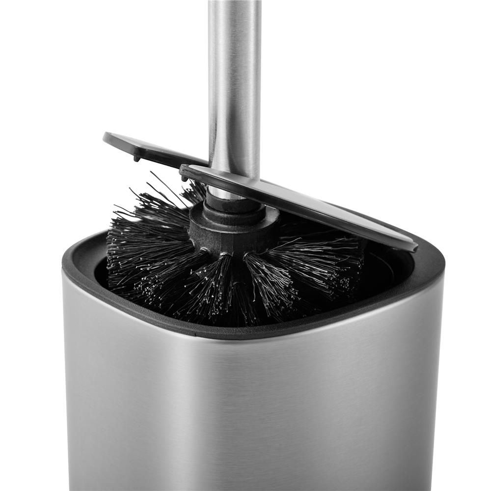 ชุดแปรงล้างสุขภัณฑ์พร้อมฐาน ACCO VELUXE สีเงิน