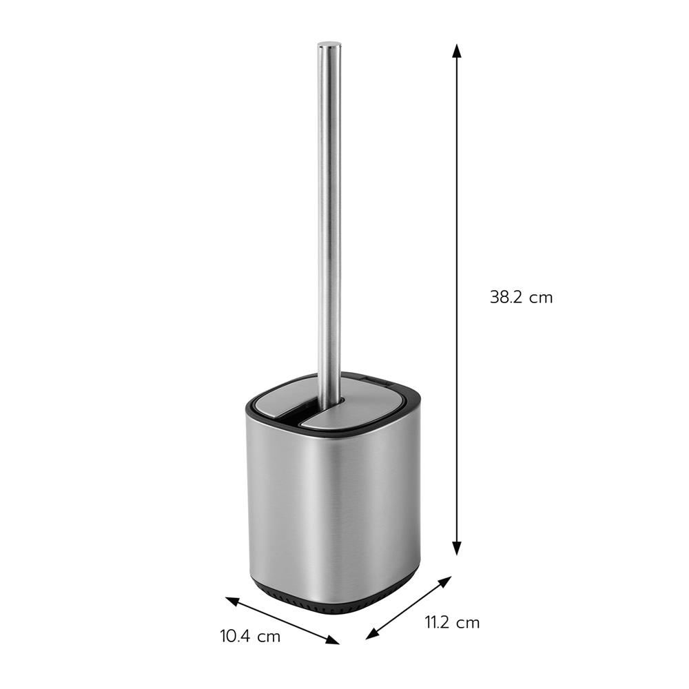 ชุดแปรงล้างสุขภัณฑ์พร้อมฐาน ACCO VELUXE สีเงิน