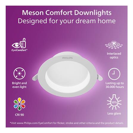 ดาวน์ไลท์ LED PHILIPS MESON COMFORT 4 นิ้ว 9 วัตต์ COOL WHITE สีขาว_5