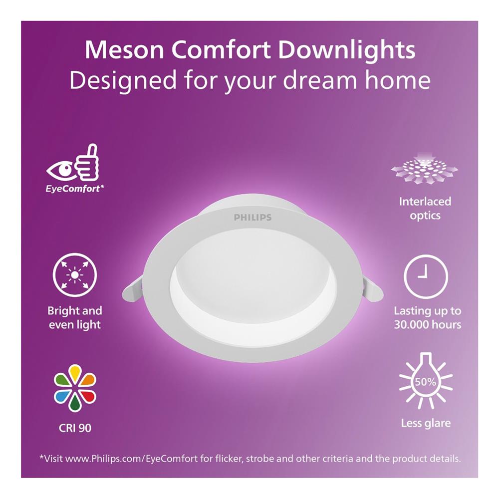 ดาวน์ไลท์ LED PHILIPS MESON COMFORT 5 นิ้ว 13 วัตต์ DAYLIGHT สีขาว
