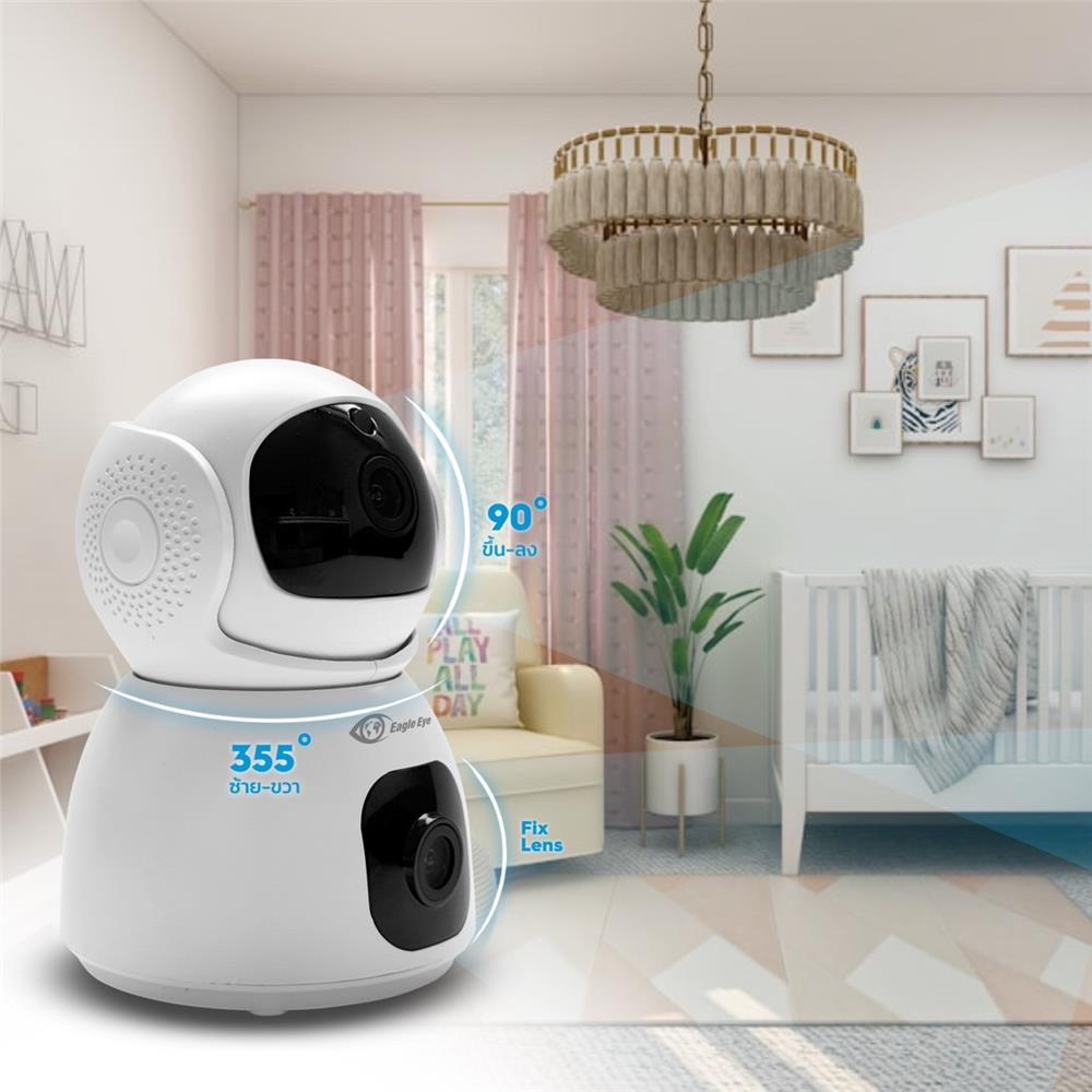 กล้องวงจรปิดภายใน 2 เลนส์ EAGLE EYE EG-AT253D 3+3MP 3 ล้านพิกเซล 1 แถม 1