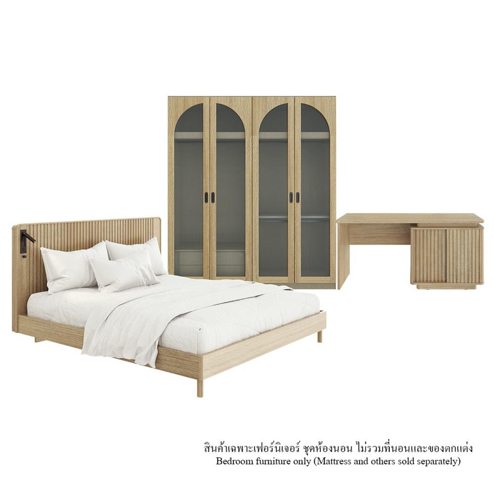 ชุดห้องนอน 6 ฟุต SB FURNITURE VALLEY 59063079 สีน้ำตาล