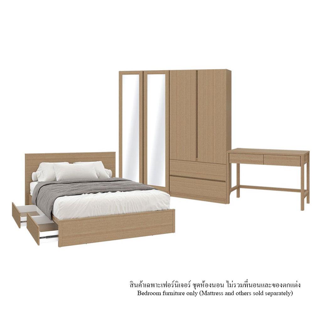 ชุดห้องนอน 5 ฟุต KONCEPT TIMBUR 59062095 สีน้ำตาล