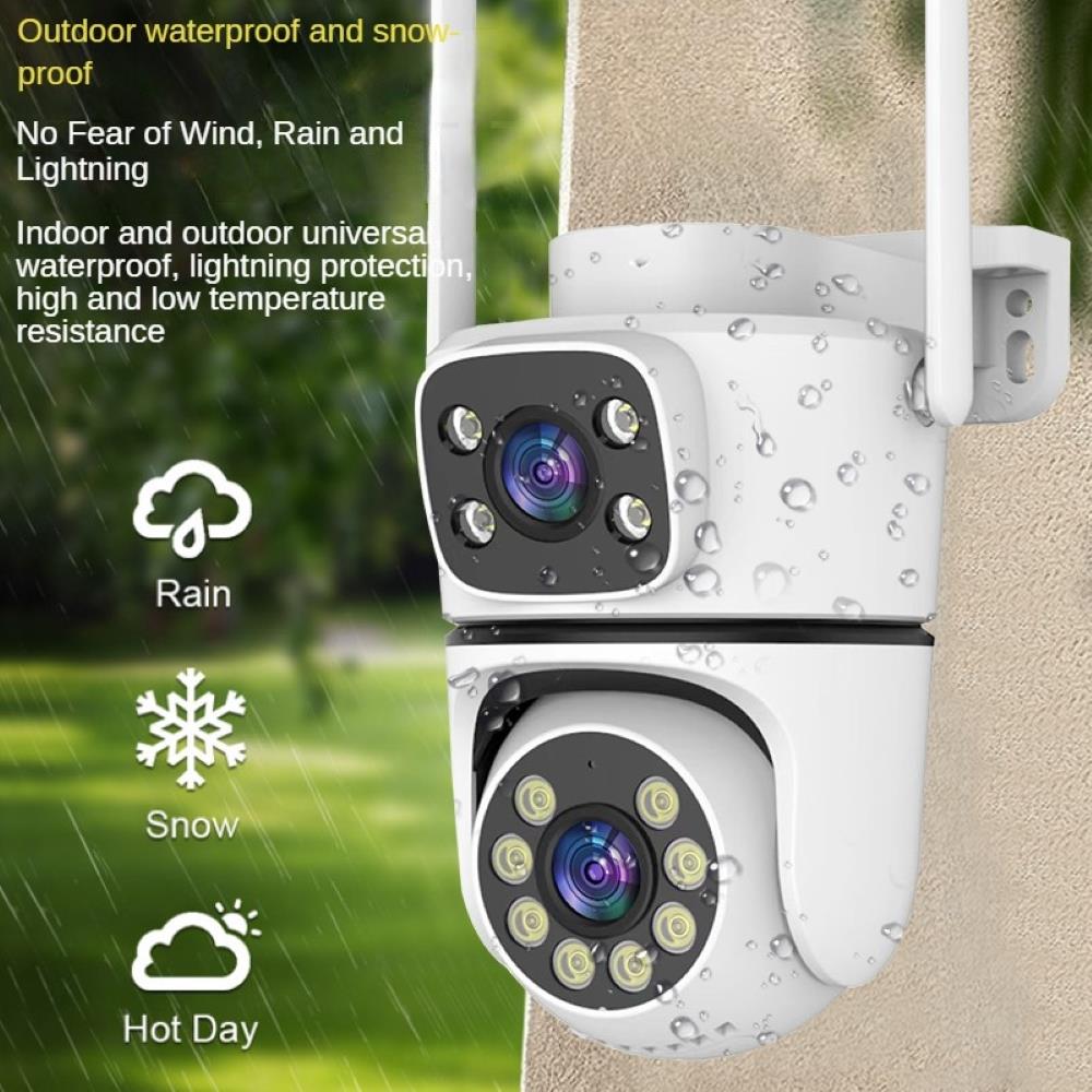 กล้องวงจรปิดภายนอก 2 เลนส์ EAGLE EYE EG-IP253DW1 3+3MP 3 ล้านพิกเซล (ชุด 1 แถม 1)